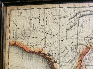 Engraved Hand Colored U.  S.  Map Circa 1822 - 1837 J.  War.  Jr.  Engaver Philadelphia 10