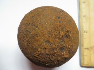 Jamestown Virginia,  Reed Blacksmithy 3 Pound Cannonball,  1622