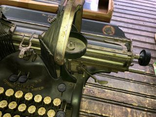 Vintage Oliver No 9 Antique Printype Steampunk Typewriter 4