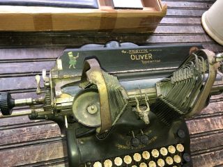 Vintage Oliver No 9 Antique Printype Steampunk Typewriter 5