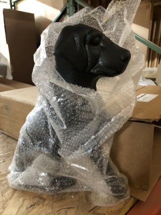 Cast Iron Black Labrador Dog Andirons Liberty Fdy St.  Louis Fireplace Usa