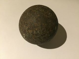 Antique Military Post Medieval Iron Cannon Ball 2