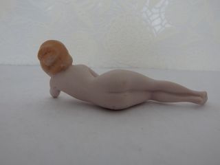 3 Art Deco German Porcelain Nude Bathing Beauties Half Doll rel.  Figurine. 10