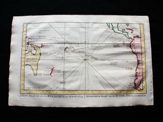 1747 Bellin & Schley - Rare Map: Australia,  South Pacific Ocean,  Oceania,  Papua