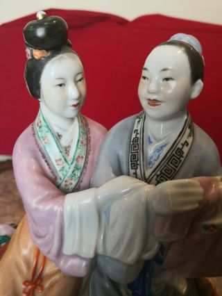 Large Antique Chinese Famille Rose Figures 2