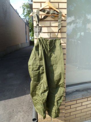 Korea War Era M - 1951 Arctic Trousers Combat Pants Medium Regular With Suspenders