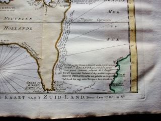 1747 BELLIN & SCHLEY - rare map: AUSTRALIA,  SYDNEY GUINEA OCEANIA ZEALAND 4