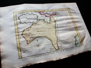 1747 BELLIN & SCHLEY - rare map: AUSTRALIA,  SYDNEY GUINEA OCEANIA ZEALAND 6