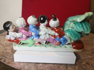 Antique Chinese Famille Rose Group Of Children 3