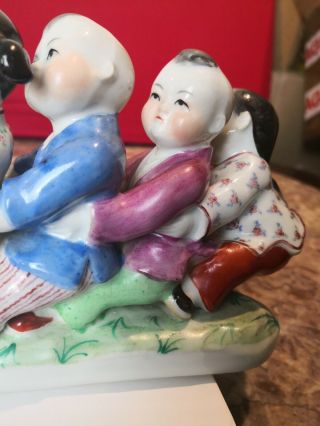 Antique Chinese Famille Rose Group Of Children 6