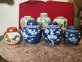 7 Antique Chinese Ginger Jar 4