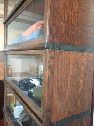 Antique 6 Stackable Oak Barrister Bookcase Globe Wernicke all grade 299 2