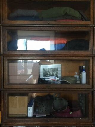 Antique 6 Stackable Oak Barrister Bookcase Globe Wernicke all grade 299 3