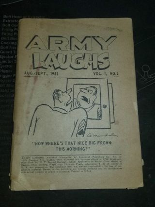 Korean War Army Laughs Volume 1 No.  2 Dated 1951
