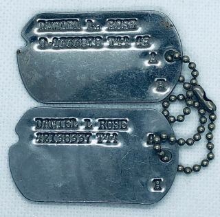 Wwii Dog Tags Officer 88th Infantry Division? Jewish Hebrew 351st Inf.  Regiment?