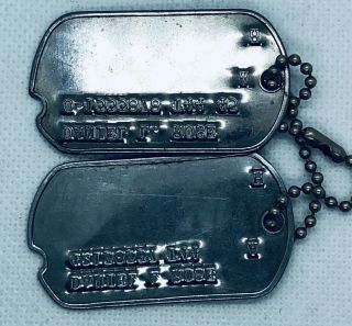 WWII Dog Tags Officer 88th Infantry Division? Jewish Hebrew 351st Inf.  Regiment? 2