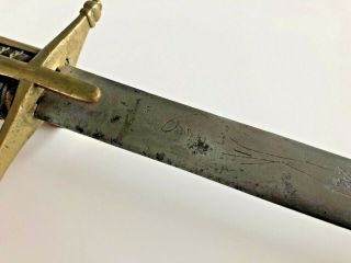 Very Rare Austrian Hungarian Broadsword,  German sword Cavalry,  1614,  Passau wolf 11