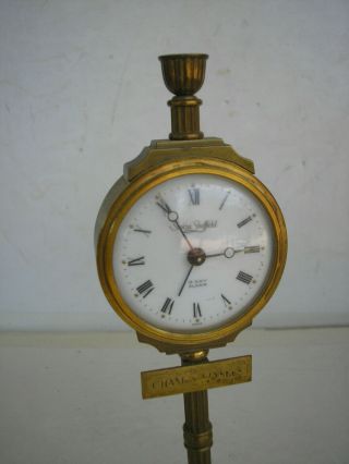 Vtg.  Swiza Sheffield 8 - day Alarm Clock on Champs Elysees Lamppost - 2