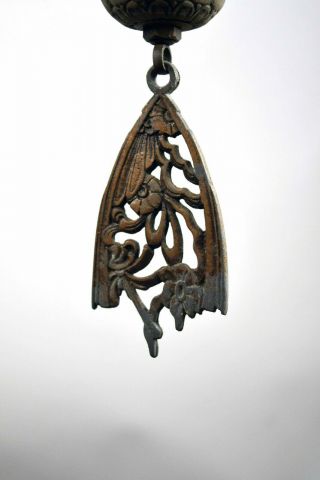 antique 3 shade art nouveau chandelier 2