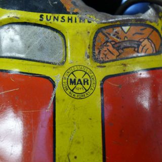 1935 Marx Toys Blondie ' s Jalopy Wind - Up Tin Litho AS - IS 10
