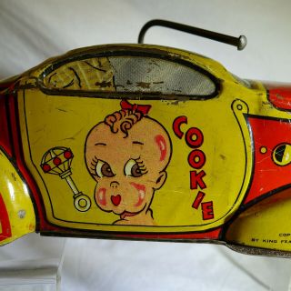1935 Marx Toys Blondie ' s Jalopy Wind - Up Tin Litho AS - IS 6