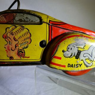 1935 Marx Toys Blondie ' s Jalopy Wind - Up Tin Litho AS - IS 8