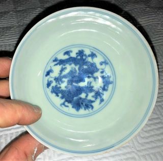 18th / 19thC CHINESE BLUE & WHITE PORCELAIN BOWL antique 3
