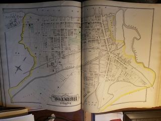 1876 J D Scott Atlas Bucks County,  108 pages,  color maps 10