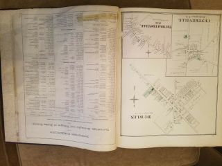 1876 J D Scott Atlas Bucks County,  108 pages,  color maps 5