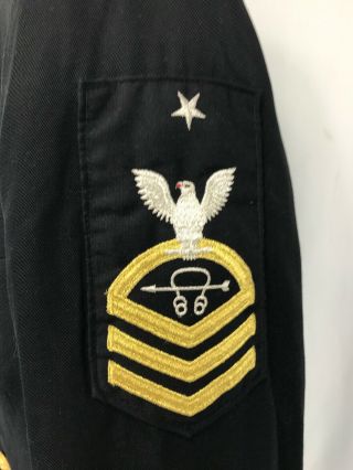 US Navy Senior Chief Sonar Technician Dress Blue Jacket 2