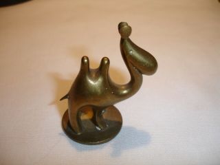 Art Deco Wiener Hagenauer Brass Miniature Camel Statue Made In Austria