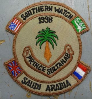 1998 Usaf Operation Southern Watch Patch - Prince Sultan Air Base Usp2859