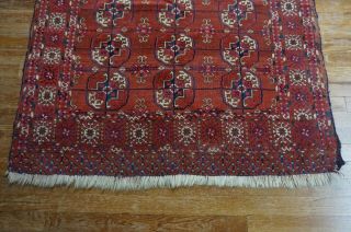 Antique Turkoman Tekke Rug 3 ' 8 