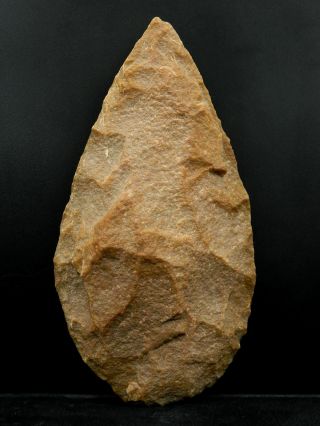 Ancient Quartzite Hand Axe - Acheulean Civilization - 20.  5 Cm Long - Sahara
