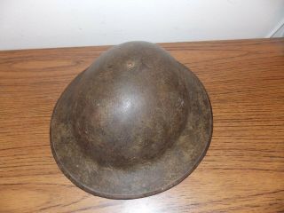 WWI British Brodie Helmet w/Strap Marked FKSII Firth & Sons Sheffield 1916 - 1918 10