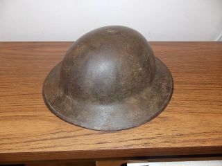 Wwi British Brodie Helmet W/strap Marked Fksii Firth & Sons Sheffield 1916 - 1918