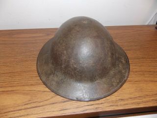 WWI British Brodie Helmet w/Strap Marked FKSII Firth & Sons Sheffield 1916 - 1918 2