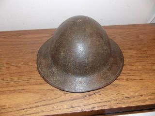 WWI British Brodie Helmet w/Strap Marked FKSII Firth & Sons Sheffield 1916 - 1918 4