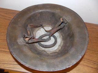 WWI British Brodie Helmet w/Strap Marked FKSII Firth & Sons Sheffield 1916 - 1918 9