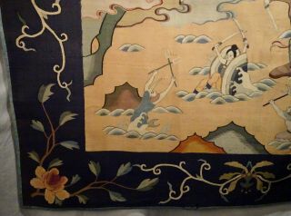 Chinese Silk Kesi Woven Textile Panel 31.  5 