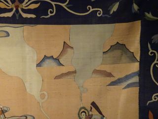 Chinese Silk Kesi Woven Textile Panel 31.  5 