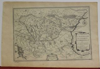 Hungary Romania Moldova 1717 De Fer Scarce Antique Copper Engraved Map