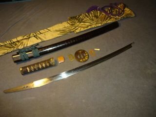 Japanese sword wakizashi in mountings 