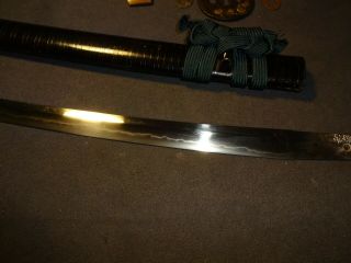 Japanese sword wakizashi in mountings 