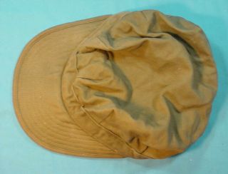 VINTAGE US ARMY OD FATIGUE HAT SIZE 7 ¼ 4