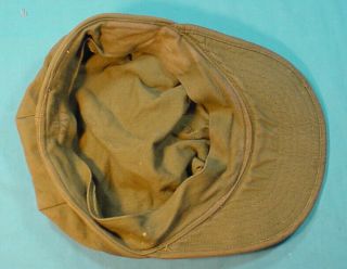 VINTAGE US ARMY OD FATIGUE HAT SIZE 7 ¼ 5