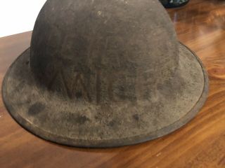 Ww1 Us M1918 Army Helmet “detroit Mich” Named Orginal