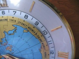 IMH of Swiss 8 Day World Clock 15 Jewel Repair or Parts 12