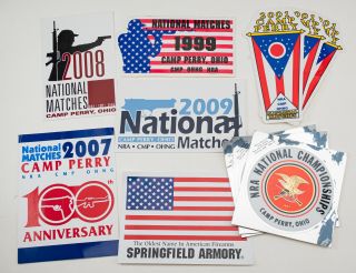 Camp Perry,  National Matches,  Pins,  Patch ' s and Decals 1999 - 2002,  NRA,  CMP 6
