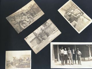 c1918 WWI PHOTO ALBUM Soldier Portraits,  Snapshots,  Europe War Scene Postcards 8